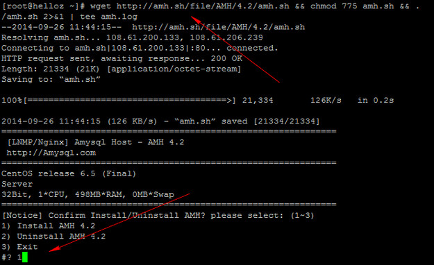 Execute installation script