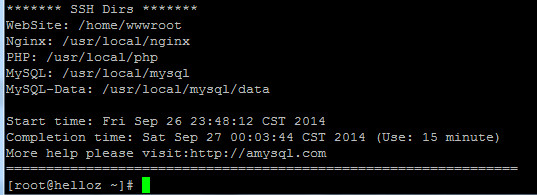 Installation complete