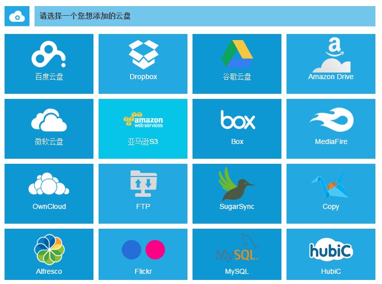 MultCloud Interface