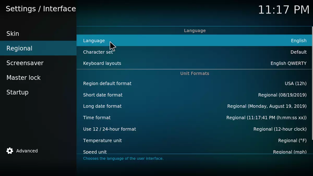 Language Settings